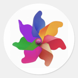met pinwheels ronde sticker