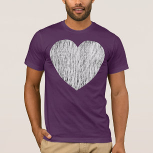 Met potlood ingevuld - Wit over zwart T-shirt
