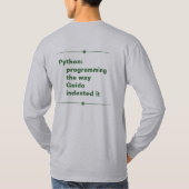 met python t-shirt (Achterkant)