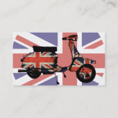 Met Retro-scooter gecombineerd unidirectieontwerp Visitekaartje (Achterkant)