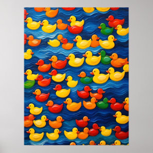 met rubberductie poster