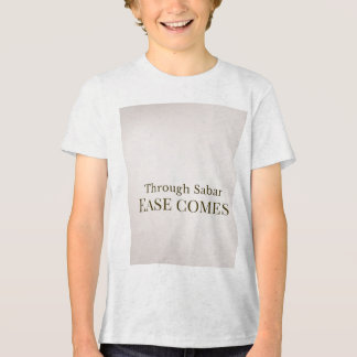 Met sabar komt gemak, minimalistisch islamitisch o Tri-Blend shirt