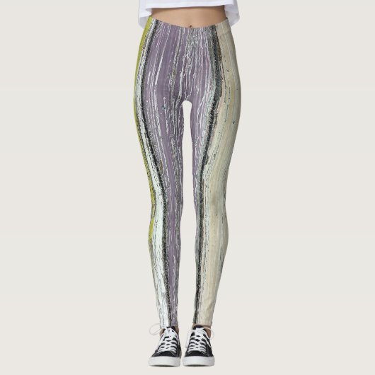 met schenkel bekleed hout leggings (Voorkant)