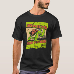 met schildpad met schildpad t-shirt