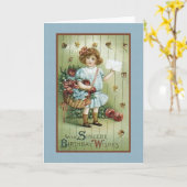 Met Sincere Birthday Wishes Kaart (Gele Bloem)