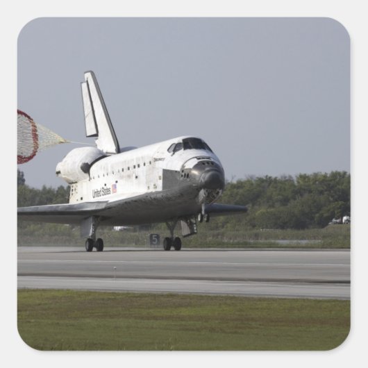 Met sleeplap zonder kop vierkante sticker (Voorkant)