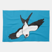 Met slibstaarten besmeurde vlieger theedoek (Horizontaal)