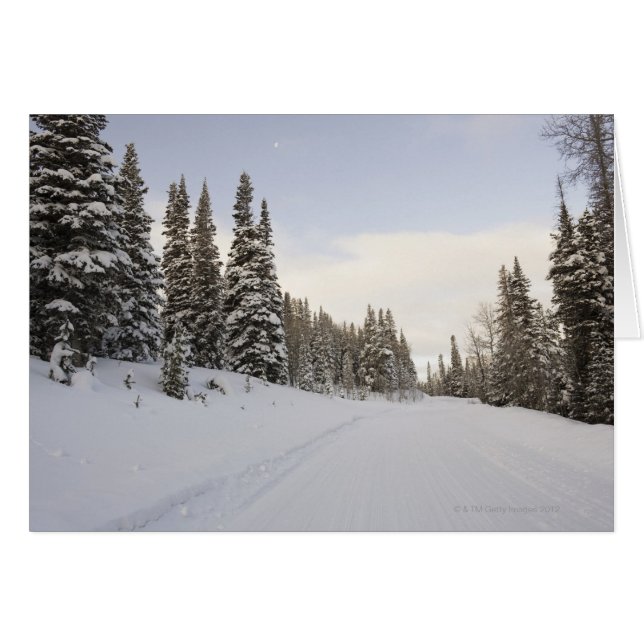 Met sneeuw bedekt landschap (Voorkant Horizontaal)