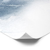 met sneeuw bedekt | Winter Waterverf bruiloft welk Poster (Hoek)