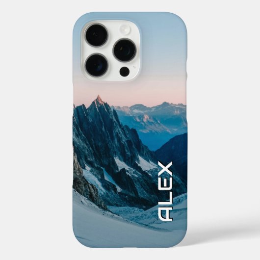 Met sneeuw bedekte berg onder heldere hemel Case-Mate iPhone case (Achterkant)