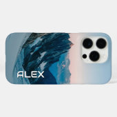 Met sneeuw bedekte berg onder heldere hemel Case-Mate iPhone case (Achterkant (horizontaal))