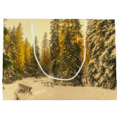 Met sneeuw bedekte pijnbomen Natuur Foto Groot Cadeauzakje (Achterkant)
