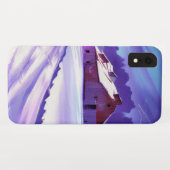 Met sneeuw bedekte schuur in het winterlandschap Case-Mate iPhone case (Achterkant (horizontaal))