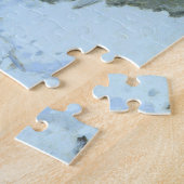 Met sneeuw bedekte weg Saint-Simeon Monet Fine Art Legpuzzel (Zijkant)