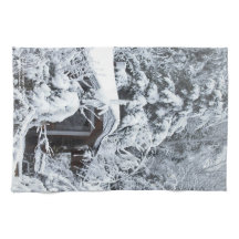 Met sneeuw beklede katoen in de tuinen