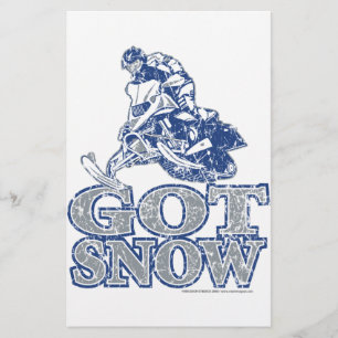 Met sneeuw verhit-GreyBlu Briefpapier