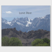 Met sneeuwgemap beklede bergen van de Lone Pine Cadeaupapier (Vlak)