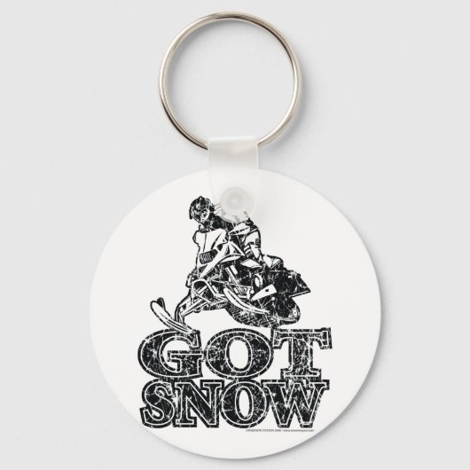 Met sneeuwproblemen sleutelhanger (Voorkant)