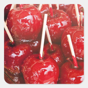 Met snoep omhuld fruit op het Stuttgart Bierfeest Vierkante Sticker