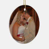 met speciale kerstboomversieringen voor foto's aan keramisch ornament (Rechts)