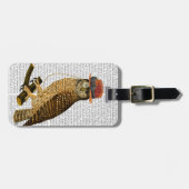 Met Steampunk Style Bowler Pet Bagagelabel (Voorkant horizontaal)