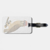 Met Steampunk Style Bowler Pet Bagagelabel (Achterkant horizontaal)