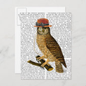 Met Steampunk Style Bowler Pet Briefkaart (Voorkant / Achterkant)