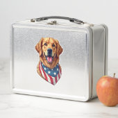 Met sterren bezaaide vintage gouden retriever T-sh (In situ)
