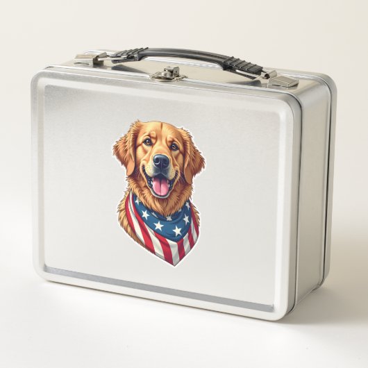 Met sterren bezaaide vintage gouden retriever T-sh (Voorkant)