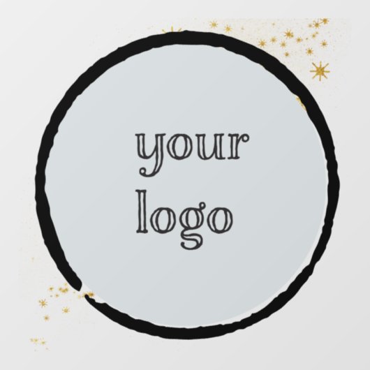 Met sterren Vepersoonlijk logo Raamsticker (Vel)