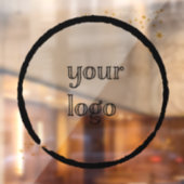 Met sterren Vepersoonlijk logo Raamsticker (Vel 2)