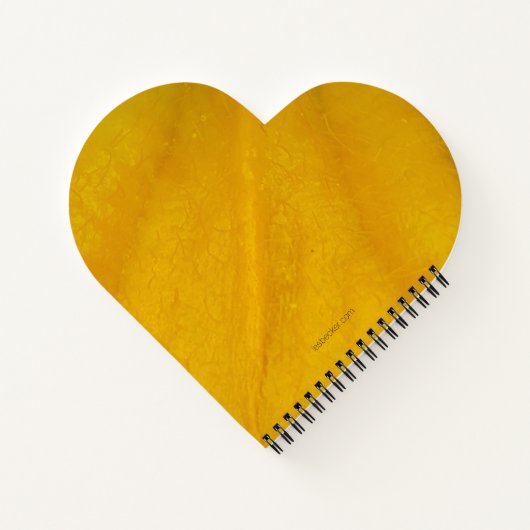 Met stuifmeel bedekte bij - hartvormig notitieboek (Achterkant)