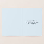 "Met sympathie…" condoleert Kaart (Binnen)