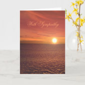 met sympathie kaart (Gele Bloem)