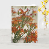 Met sympathie kaart (Gele Bloem)