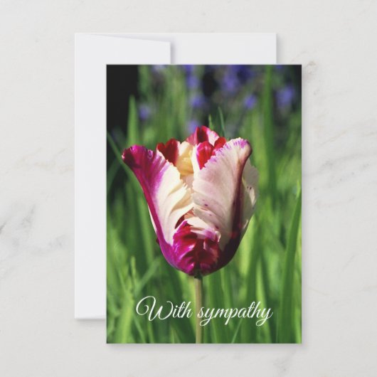 Met sympathie platte Kaart (Voorkant)