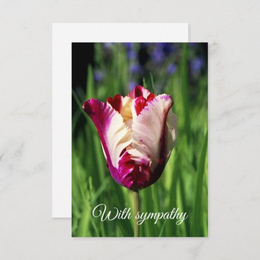 Met sympathie platte Kaart (Voorkant / Achterkant)