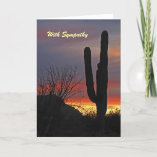 Met sympathie, Saguaro Cactus bij zonsondergang be Kaart
