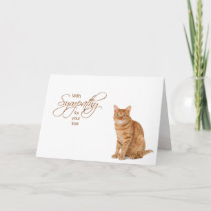 Met sympathie - verlies van kat kaart