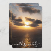 Met sympathie zonsondergang over de oceaancondolea (Voorkant / Achterkant)