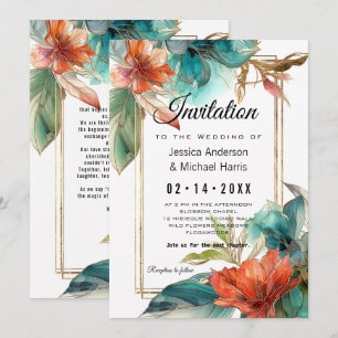 Met tekst aan de achterkant Hibiscus Serenade Para Kaart