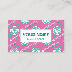 Met tekst Pickleball: geduld voor de macht Visitekaartje