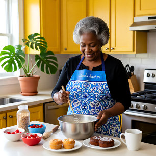 Met tekst 💙 prachtige Middellandse Zee Azulejos Schort