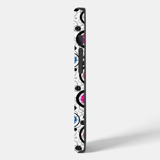 Met tekstpatroon met Pickleballen iPhone 14 Case-Mate iPhone Case (Achterkant / Links)