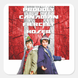 Met trots Canadees - Bob & Doug McKenzie Vierkante Sticker