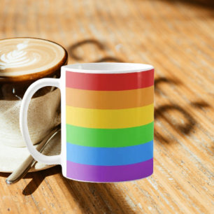 Met trots een slok nemen: Regenboogvlag Koffiemok