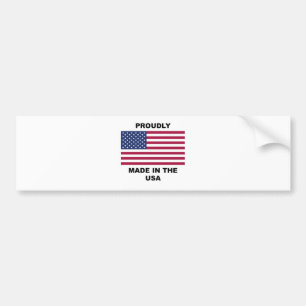Met trots gemaakt in de VS Bumpersticker