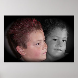 met twee gezichten poster