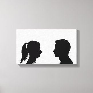 met twee kop | Zazzle_Growshop. Canvas Afdruk