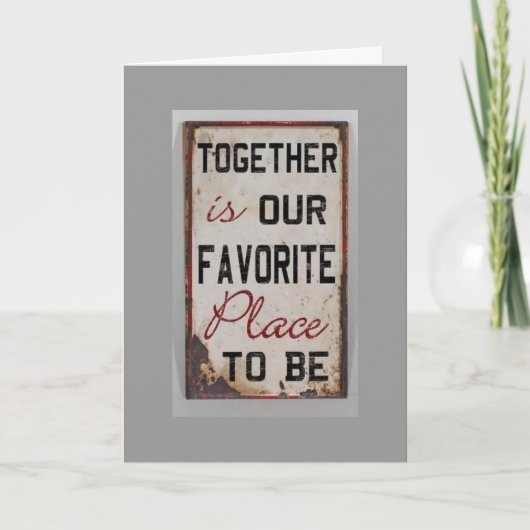 MET "U" BIJ CHRISTMAS=FAVORITE FEESTDAGEN KAART (Voorkant)